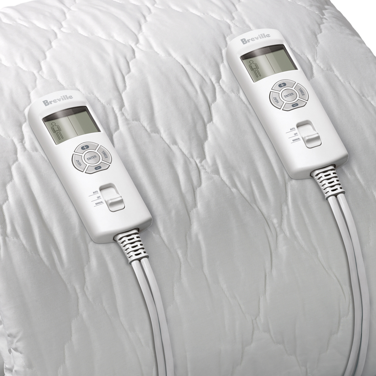 Breville Bodyzone Quilted Queen Heated Electric Blanket BZB537WHT