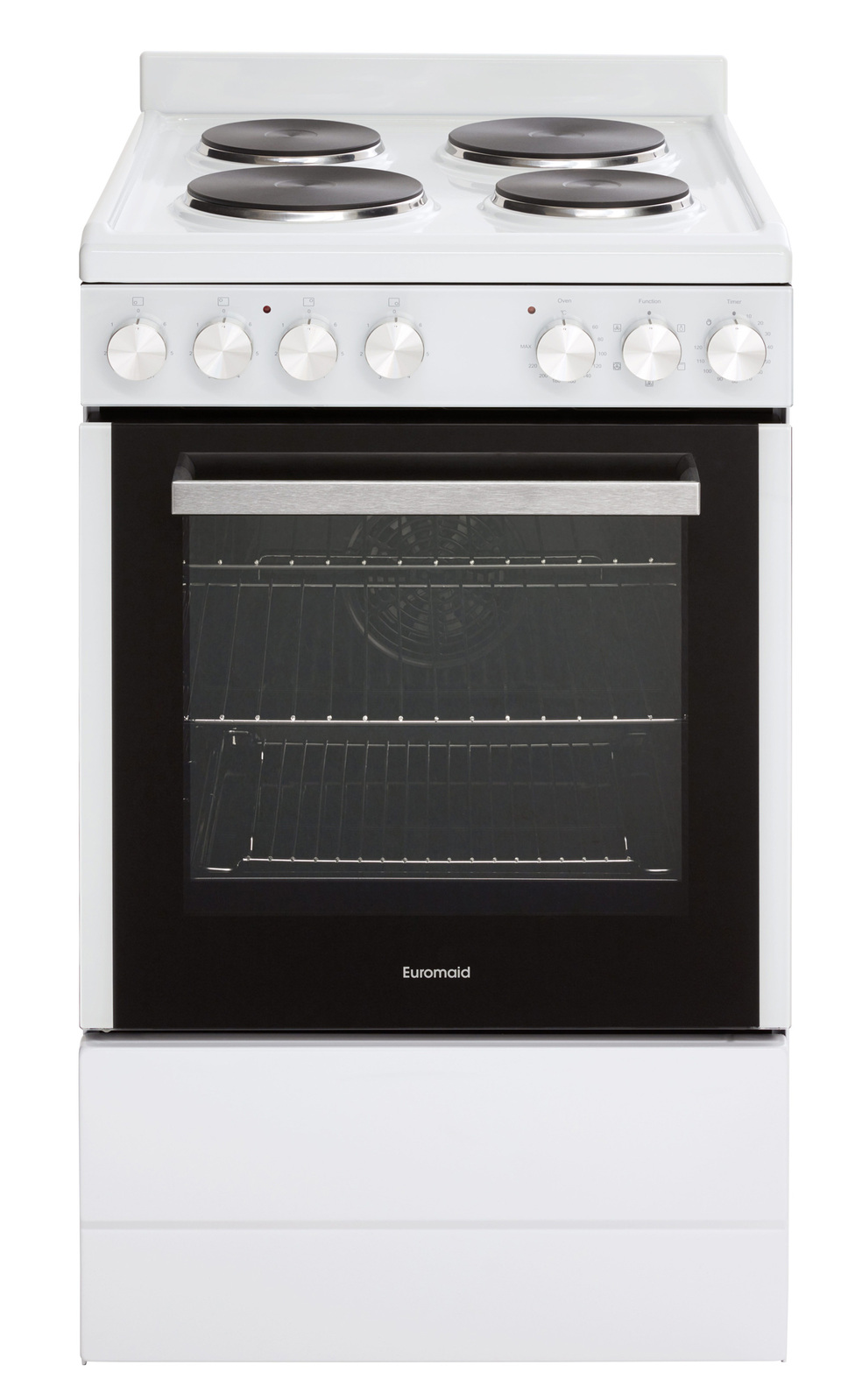 Euromaid 54cm Electric Freestanding Upright Cooker White EFS54FC-SEW