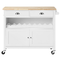 Hampshire 2 Drawer 2 Door Kitchen Storage Trolley