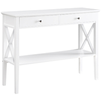 Long Island 2 Drawer Console Table - White