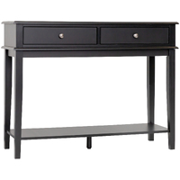 Chloe 2 Drawer Console Table - Black