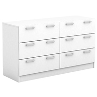 Tribecca 6 Drawer Low Boy - White