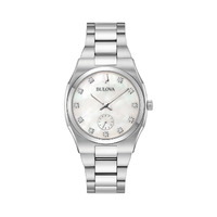 Bulova Ladies Quartz Bracelet Classic Surveyor Diamond Watch 96P242