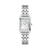 Bulova Ladies Quartz Bracelet SSWP WR Classic Diamond Watch 96P244