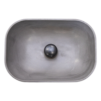 THH Above Counter Ceramic Bathroom Basin Dark Gray 465x320x135mm