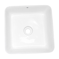 THH Above Counter Ceramic Bathroom Basin White 380x380x150mm