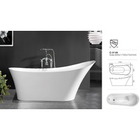 THH Acrylic Free Standing Bathtub White 800*1700*750mm