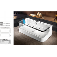 THH Jacuzzi Free Standing Bathtub 85*150*58 HHBT29